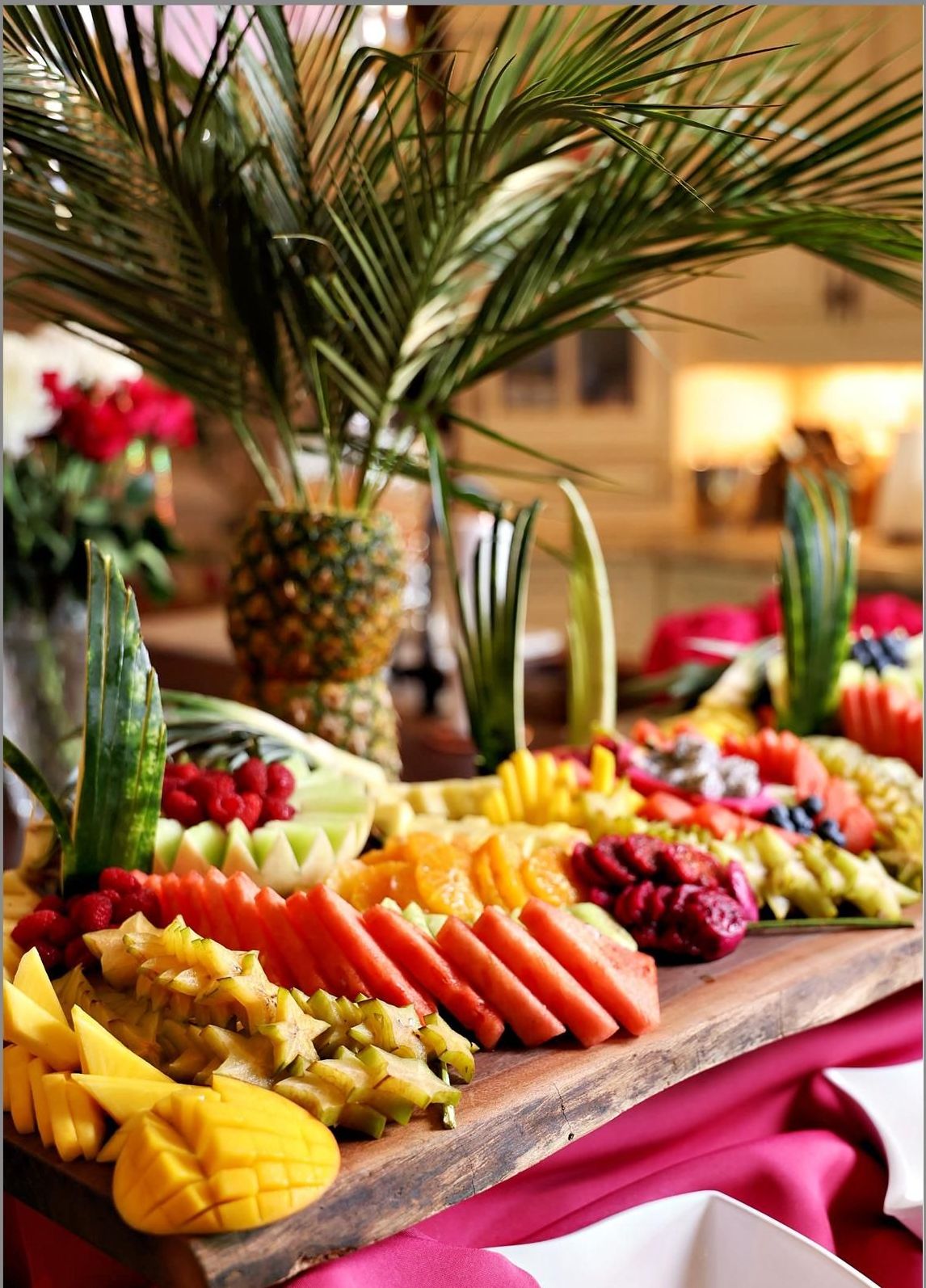 A tropical fruit display